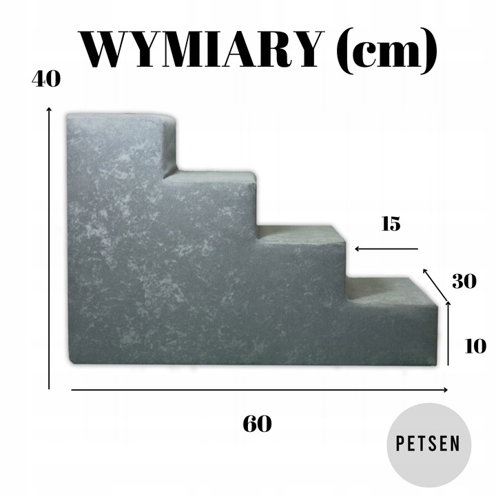 Schody SCHODKI dla psa 4 stopnie GRAWER gratis
