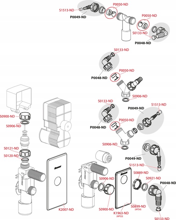 Syfon pralki zmywarki Alcaplast 40 mm P156Z blokada zapachowa ORYGINAŁ!