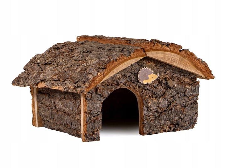 Domek dom schronienie drewniany dla jeża budka lęgowa legowisko