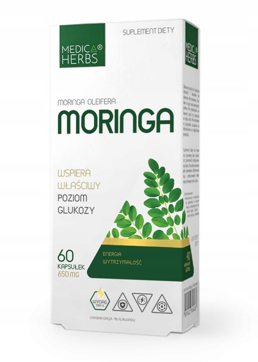 MEDICA MORINGA OLEIFERA niedobory witamin mikroelementów SERCE WYTRZYMAŁOŚĆ