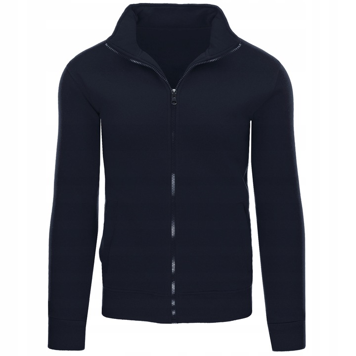 ROZPINANA BLUZA MĘSKA BEZ KAPTURA GRANATOWA bx4567 - XL