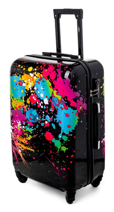 ŚREDNIA WALIZKA PODRÓŻNA TORBA NA KÓŁKACH TURYSTYCZNA XL ABS