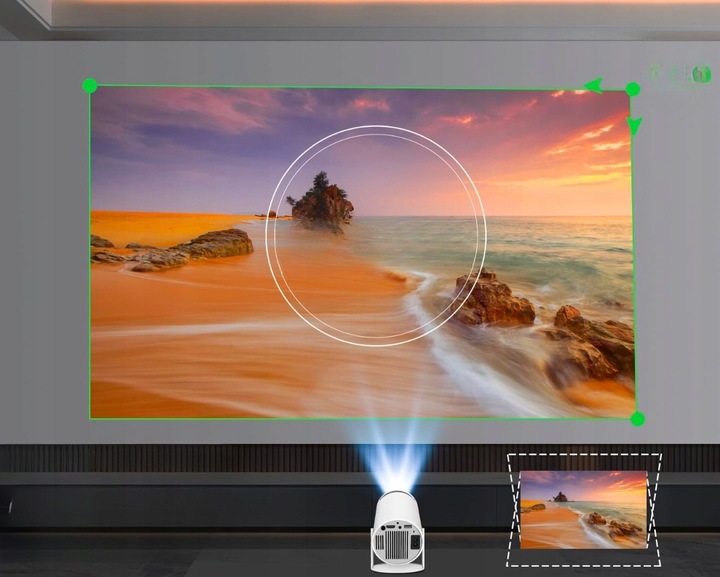 Projektor mini 4K Android 11 Wifi 6 BT 5.0 180° Magcubic HY300 PRO