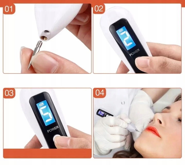 ZESTAW DO USUWANIA BRODAWEK ZMIAN SKÓRNYCH TATUAŻY BLIZN PLAZMA PEN LASER