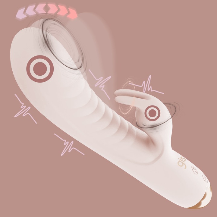 GISTY Wibrator damski króliczek posuwisty masażer do łechtaczki punktu