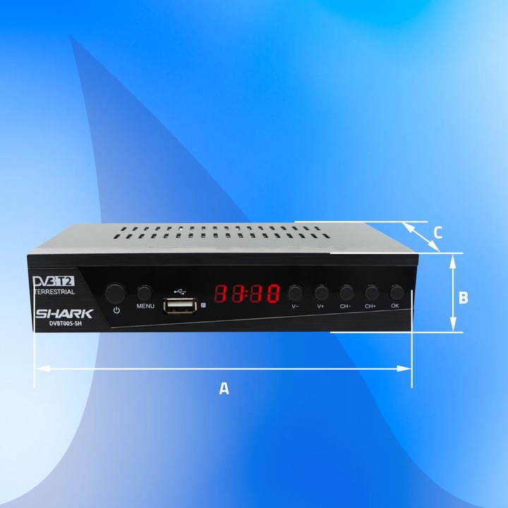 TUNER DEKODER DVBT2 TV NAZIEMNEJ DVB-T2 HEVC H.265 HDMI USB PVR EPG PILOT