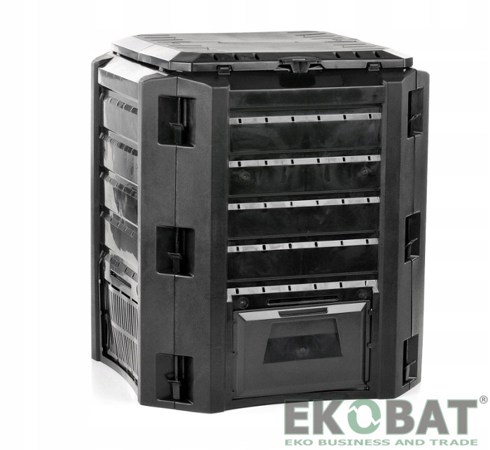 KOMPOSTOWNIK 400L CZARNY POPRAWIONY MODEL