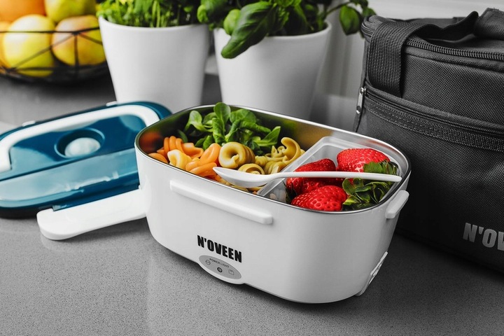 ELEKTRYCZNY LUNCH BOX POJEMNIK TERMOS OBIADOWY 230V 12V 24V + TORBA