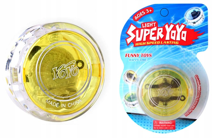 JOJO GRA ZRĘCZNOŚCIOWA YOYO ZABAWKA ŚWIECĄCE 4 szt JO-JO NA POCZĄTEK