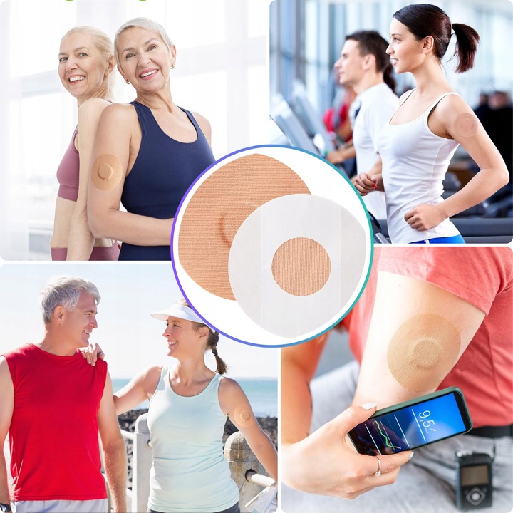 PLASTRY OCHRONNE NA SENSOR FREESTYLE OKRĄGŁE LIBRE WYTRZYMAŁE 10 szt