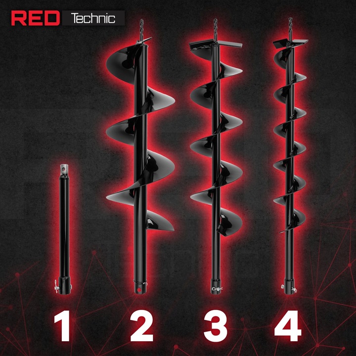 WIERTNICA GLEBOWA ŚWIDER SPALINOWY 6KM + 3 WIERTŁA ŚWIDRY PRZEDŁUŻKA 3