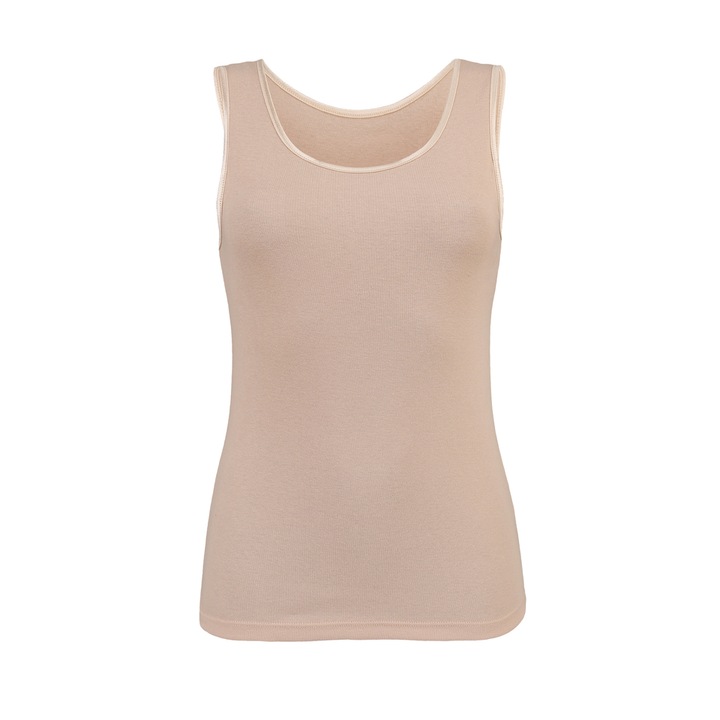 Clarissa koszulka na ramiączkach Eldar beżowa XL