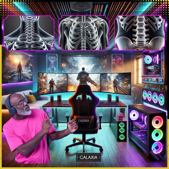 FOTEL GAMINGOWY BIUROWY Obrotowy Z Podnóżkiem Kubełkowy Krzesło Gamingowe