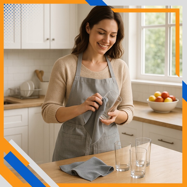 MAGICZNE ŚCIERECZKI SZMATKI ŚCIERKI DO SZYB OKIEN BEZ SMUG 30x30cm 10 SZTUK