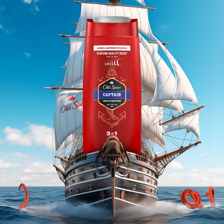 Old Spice Captain Żel pod prysznic 2w1 6x675 ml