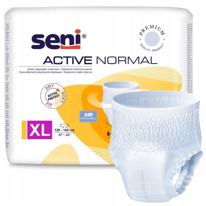 SENI ACTIVE NORMAL XL MAJTKI CHŁONNE DLA DOROSŁYCH 10 SZT.