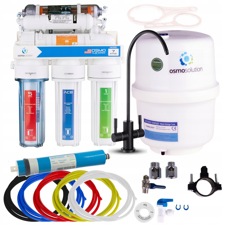Elix RO7 FILTR DO WODY RO7 JONIZATOR ODWRÓCONA OSMOZA 75GPD CZARNA