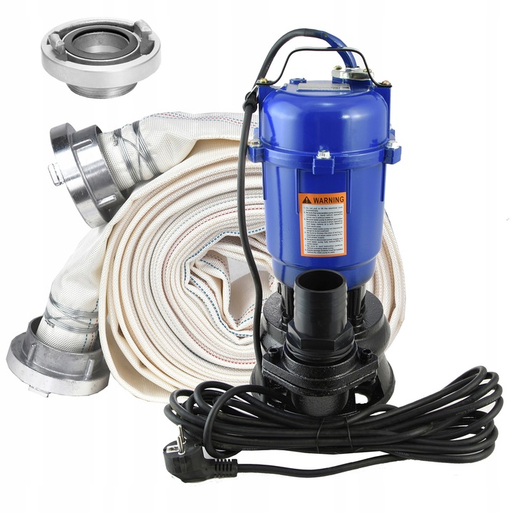 POMPA WODY CZYSTEJ SZAMBA BRUDNEJ Z ROZDRABNIACZEM ZATAPIALNA WĄŻ 30M 750W