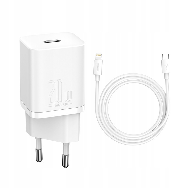 Ładowarka sieciowa Baseus do Apple ipone X 11 12 13 kabel Lightning USB-C