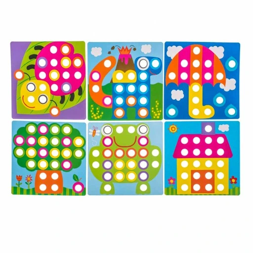 UKŁADANKA MONTESSORI GUZIKOWA MOZAIKA EDUKACYJNA