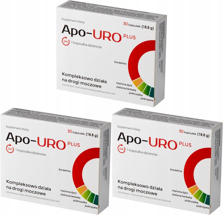 Apo-URO Plus Wsparcie Dróg Moczowych 30 Kapsułek