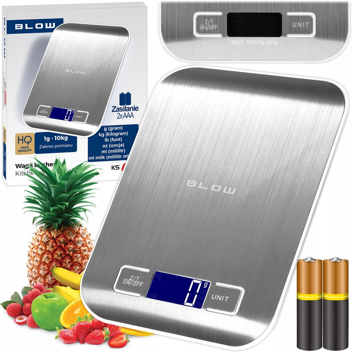 PRECYZYJNA WAGA KUCHENNA JUBILERSKA ELEKTRONICZNA 10KG 1g TARA LCD