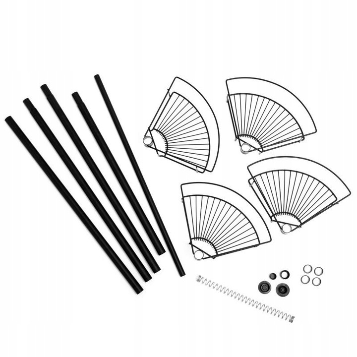 Półka łazienkowa narożna teleskopowa 4 półki do łazienki toalety WC