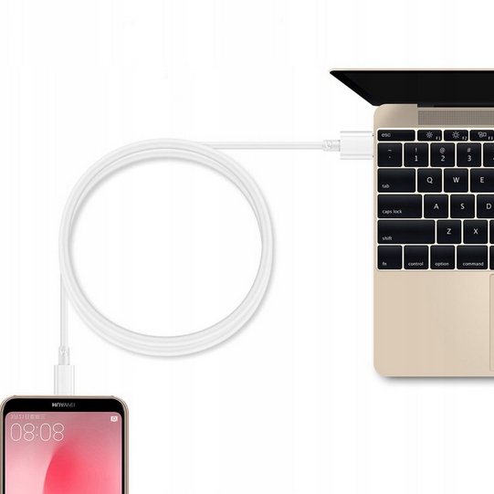 ORYGINALNY kabel HUAWEI AP71 40W 5A USB C SZYBKIE ŁADOWANIE 5A