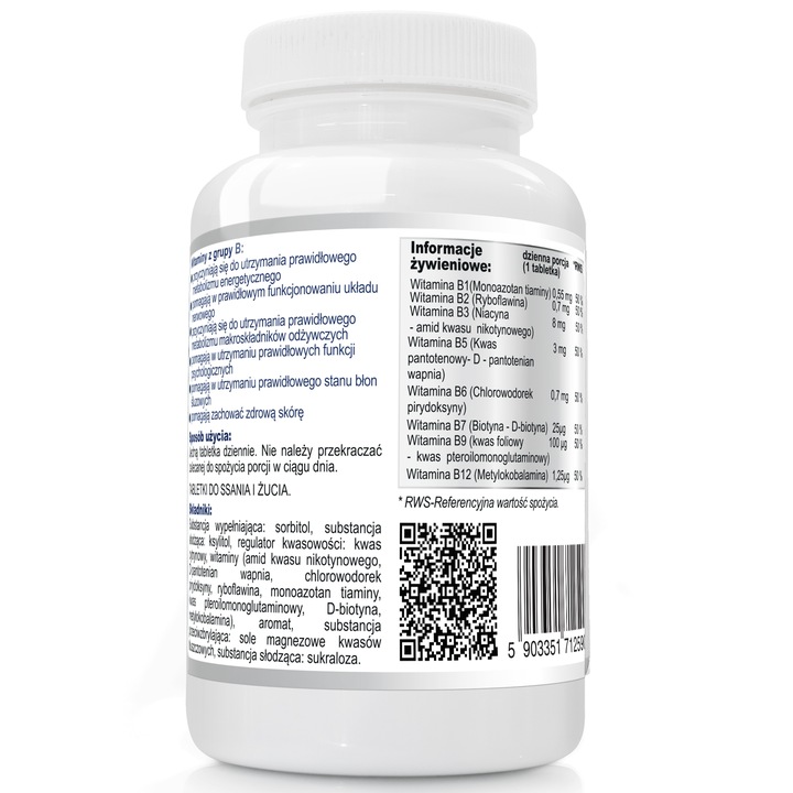 WITAMINA B Complex 50 JUNIOR DO SSANIA DLA DZIECI