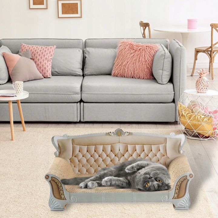 Drapak Tekturowy Dla Kota SOFA Legowisko Karton Kanapa Leżak 52cm