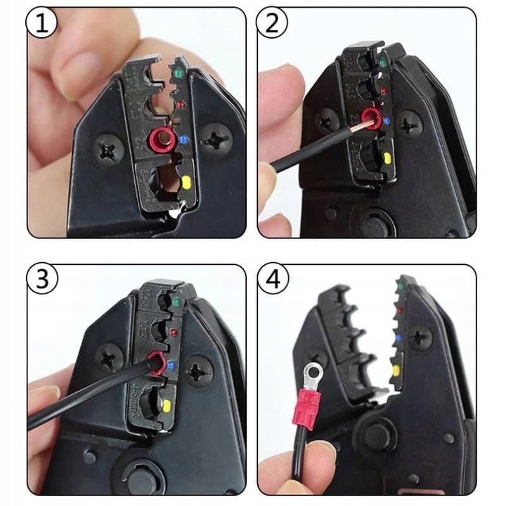 PRASKA ZACISKARKA DO KONEKTORÓW KOŃCÓWEK TULEJEK