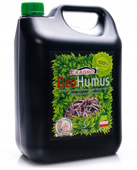 BIOHUMUS NAWÓZ DO WARZYW OWOCÓW ROŚLIN ORGANICZNY PŁYNNY HUMUS 5L