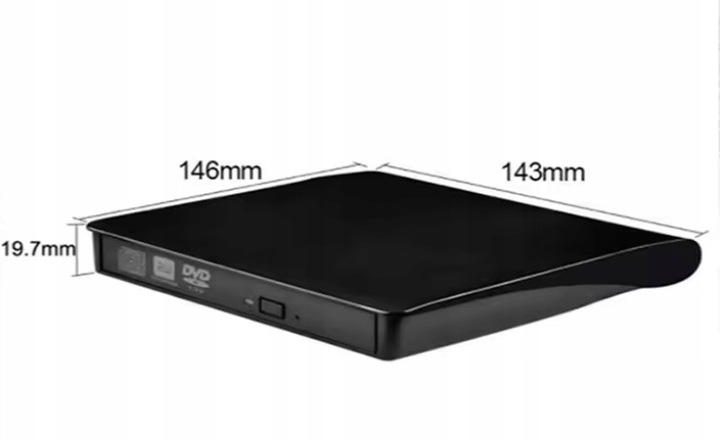 ODTWARZACZ NAGRYWARKA NAPĘD ZEWNĘTRZNY CD-R/DVD-ROM/RW USB 3.0 UNIWERSALNY
