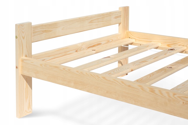 ŁÓŻKO SOSNOWE ADAL 90x200 z mocnym stelażem