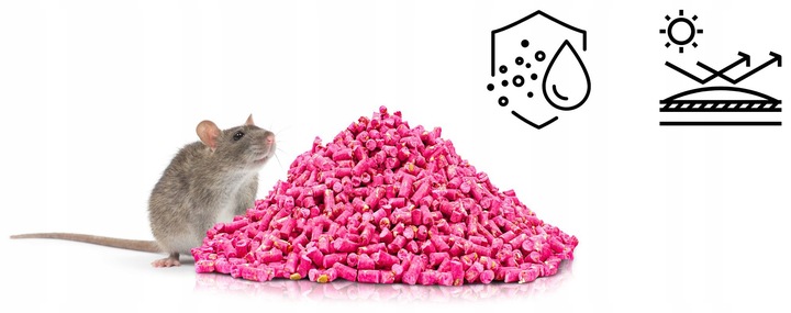 BARDZO SILNA TRUTKA NA SZCZURY I MYSZY GRANULAT BROMADIOLON STRONG 3KG