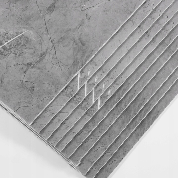 10X SAMOPRZYLEPNE PANEL SZARY MARMUR PCV ŚCIENNE PANELE LAMINAT