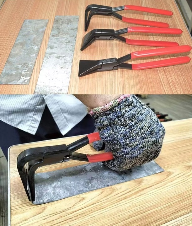 ZESTAW DEKARSKIE SZCZYPCE KLESZCZE GIĘCIA BLACH 275MM PROSTE ODGIĘTE 3