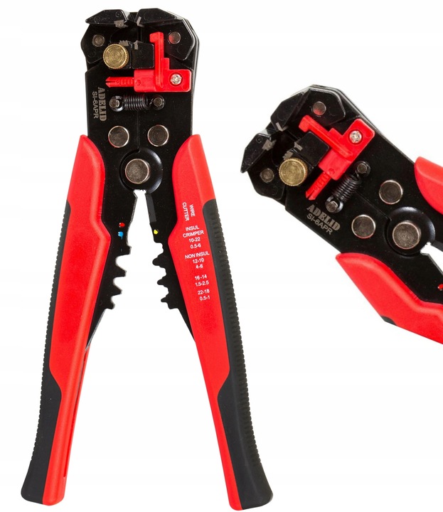 Szczypce do ściągania izolacji i zaciskania 5w1