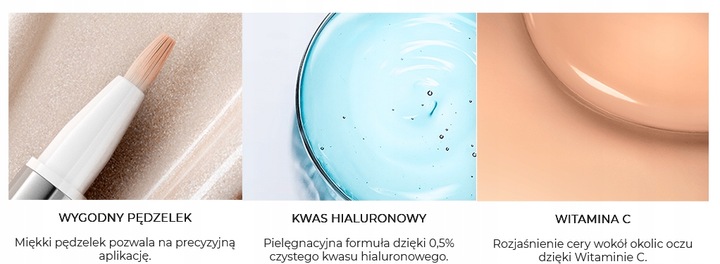 LOREAL TRUE MATCH KOREKTOR POD OCZY Z WIT.C I KWASEM HIALURONOWYM JAK KREM