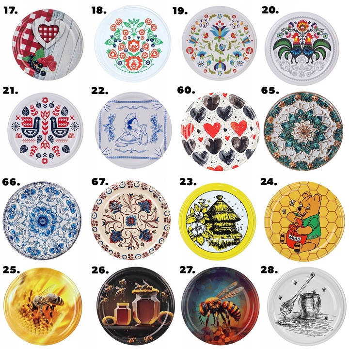 SŁOIK 425 ml SŁOIKI 400 ml NA PRZETWORY MIÓD SZKLANY ZAKRĘTKI 12 SZT FI 82