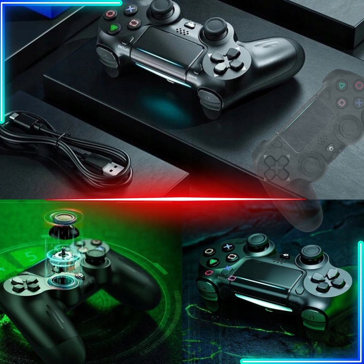 PAD do PS4 BEZPRZEWODOWY Joystick Gamepad Kontroler DOUBLESHOCK WIBRACJE