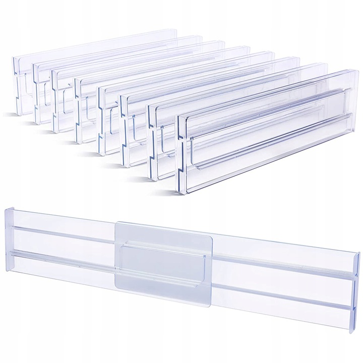8szt ORGANIZER DO SZUFLADY PRZEGRÓDKA REGULOWANA SEPARATOR