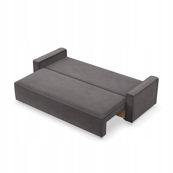 Kanapa 3 os. Duża Sofa Rozkładana z Funkcją Spania Bonell NOTO Szara