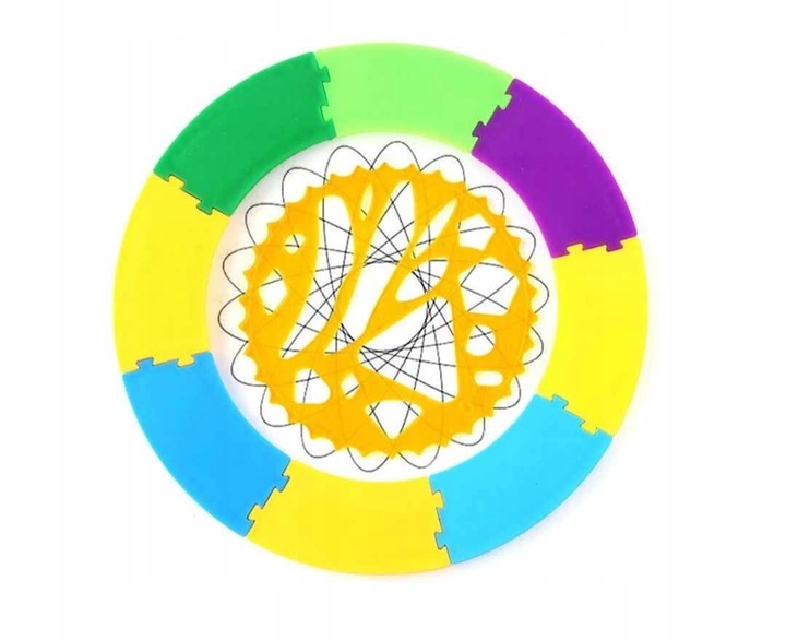 ZESTAW DO RYSOWANIA DLA DZIECI SPIROGRAF SZABLONY DO RYSOWANIA WZORY PISAKI