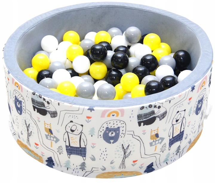 Suchy basen z piłkami kulkami 200szt dla dzieci piłeczkami 80x30 kojec