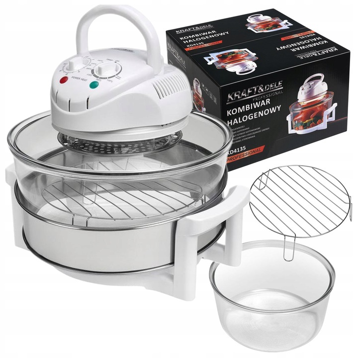 KOMBIWAR PIEC HALOGENOWY MINI PIEKARNIK GARNEK ELEKTRYCZNY 18L 1500W