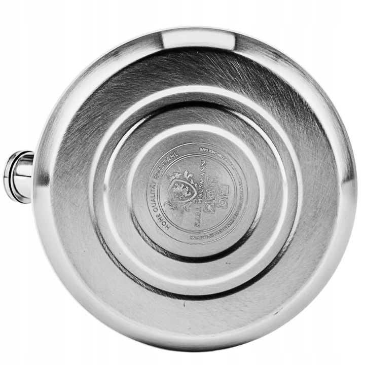 CZAJNIK STALOWY GAZ 3l SZARO KREMOWY z GWIZDKIEM DREWNIANA RĄCZKA