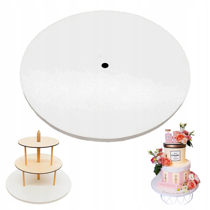 PODSTAWA 40 cm pod Stojak na Tort Piętrowy do 20 kg Brand4Cake