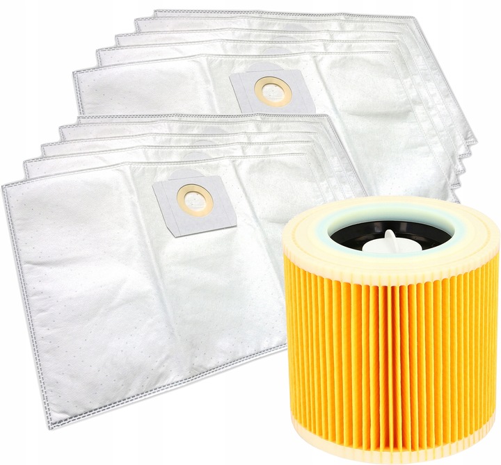 10x WORKI FILTR DO ODKURZACZA KARCHER WD3 SE4001 WD2 PLUS KWD V-17