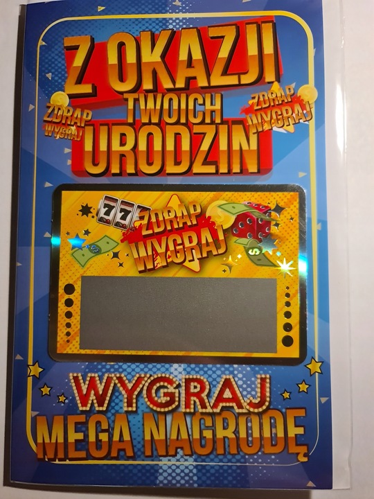 Kartka Urodziny 11,7 x 16,8 cm